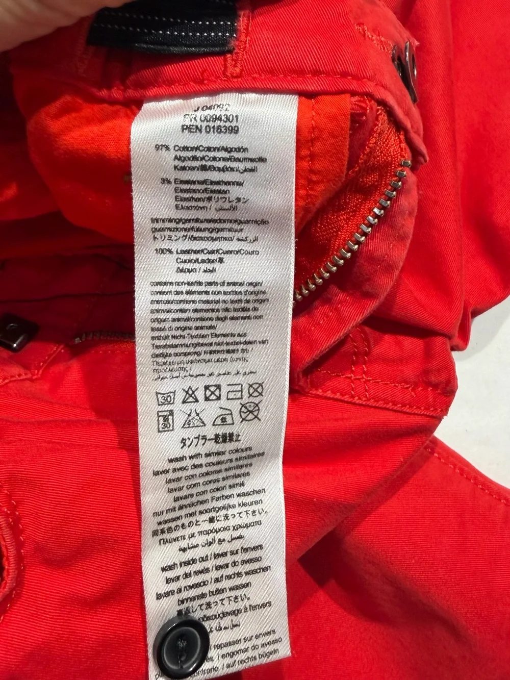 Hugo Boss Boys' Red Cotton Shorts